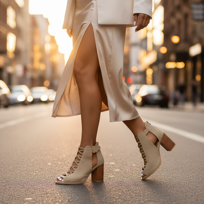 Women's Comfy Block Heel Shoes