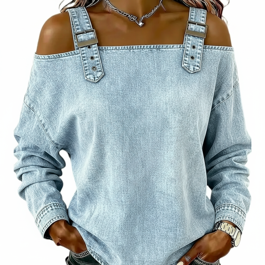 Women's Off The Shoulder Denim - Vonnera