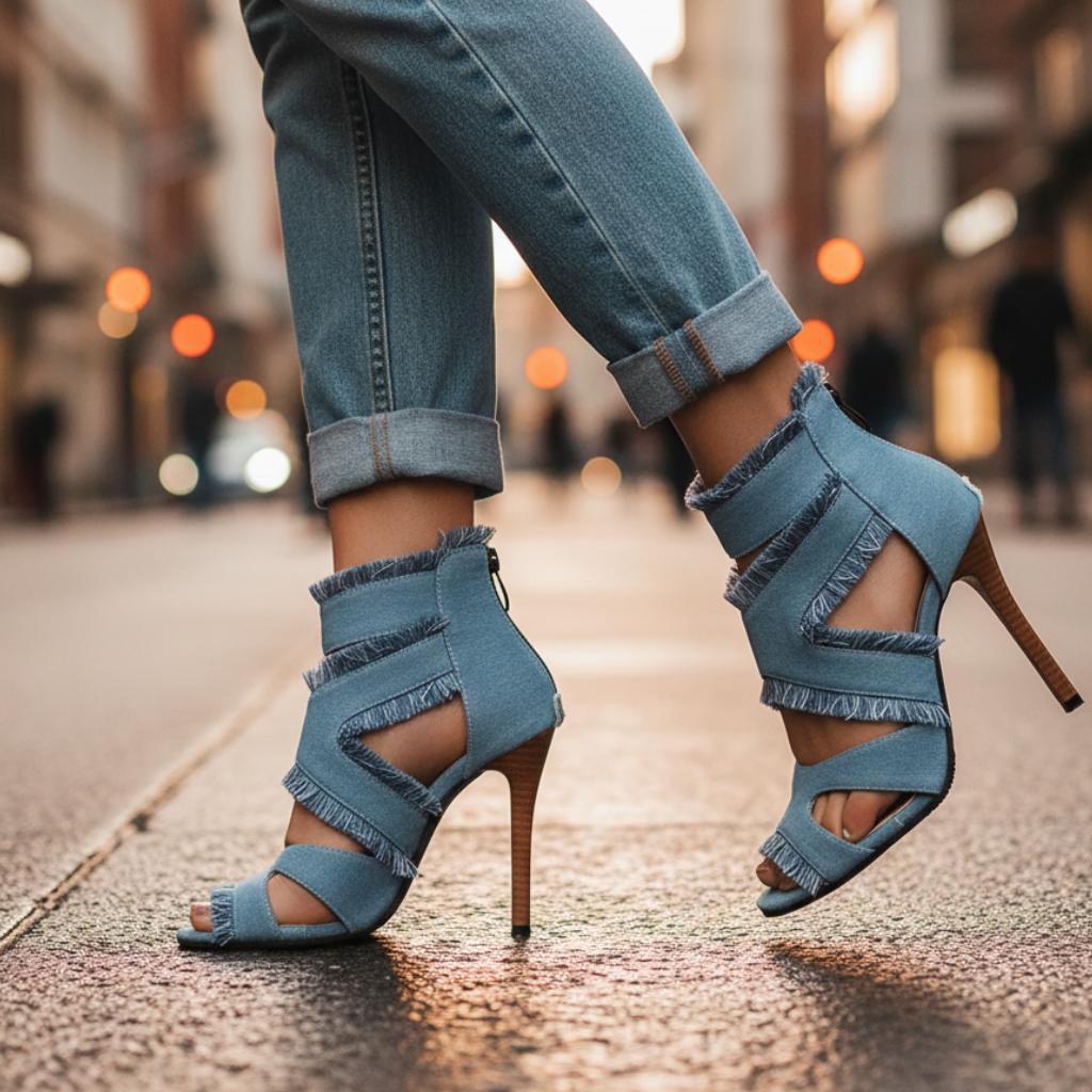 Women's Thin Strap High Heels - Vonnera