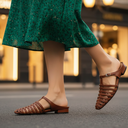 Women's Summer Buckle Flat Shoes