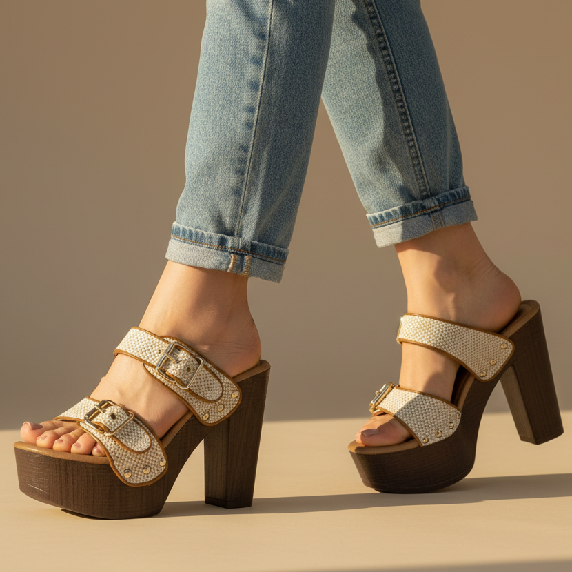 Women's High Heels Buckle Comfortable