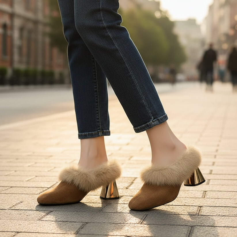 Whisper Fur Women's Mule Shoes - Vonnera