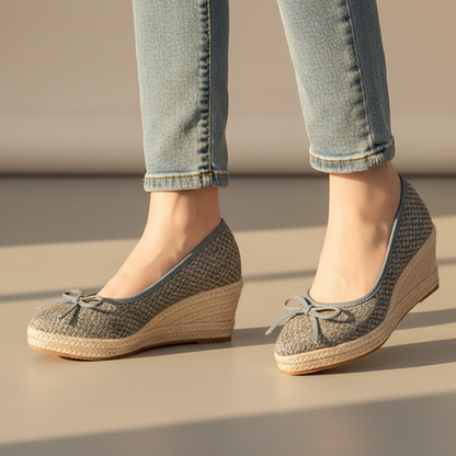 Taylor Women's Espadrille Wedge Slip On Flats