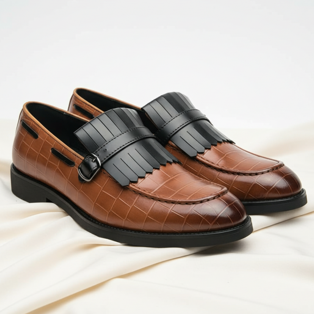Men's Leather Business Dress Shoes - Vonnera