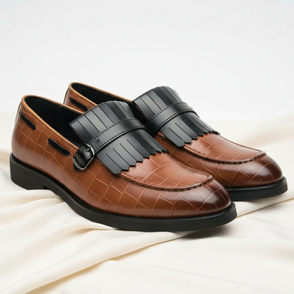 Men's Leather Business Dress Shoes - Vonnera
