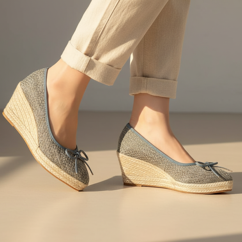 Taylor Women's Espadrille Wedge Slip On Flats