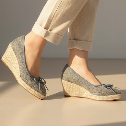 Taylor Women's Espadrille Wedge Slip On Flats