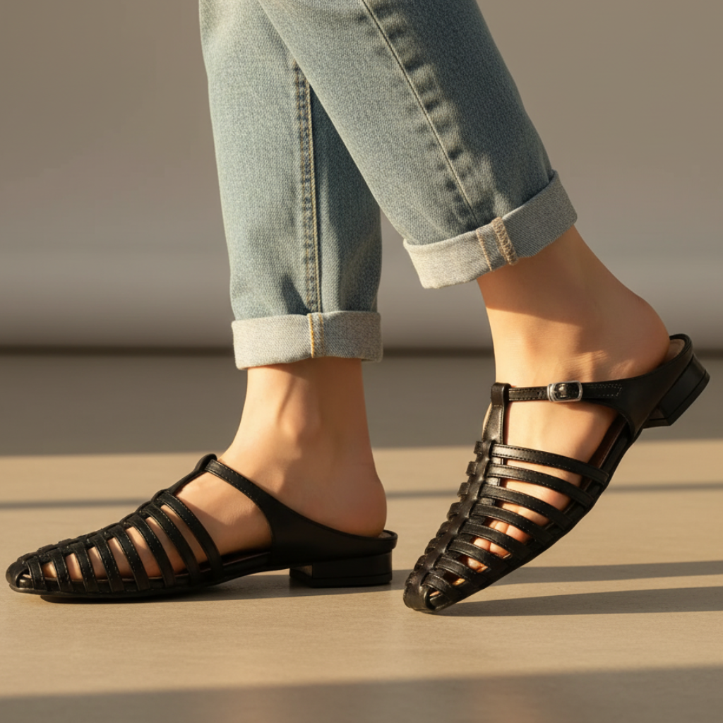 Women's Summer Buckle Flat Shoes