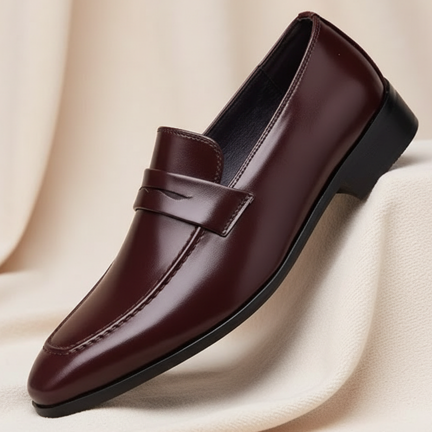 Men's Italian Leather Loafers - Vonnera