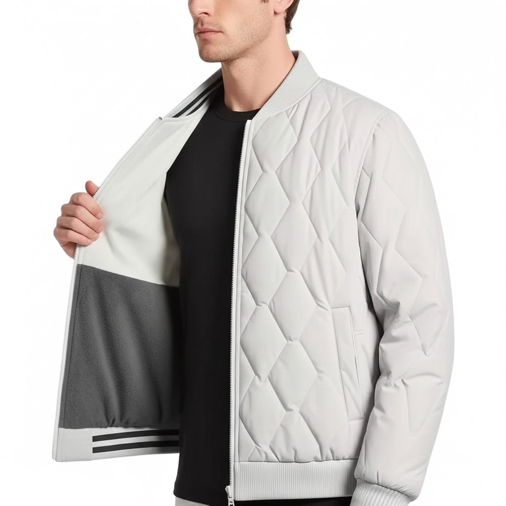 Men's Reversible Puffer Coat Waterproof Parka Black - Vonnera
