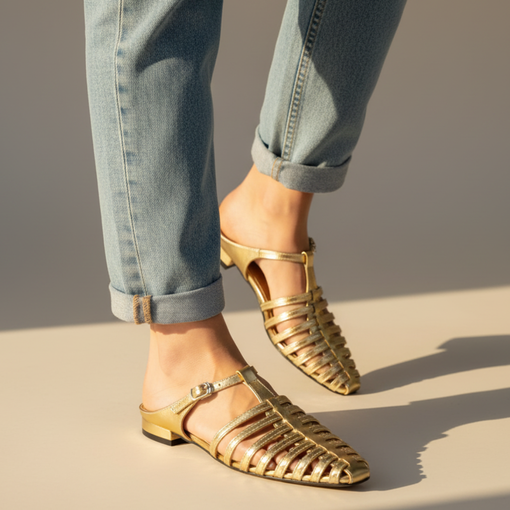 Women's Summer Buckle Flat Shoes