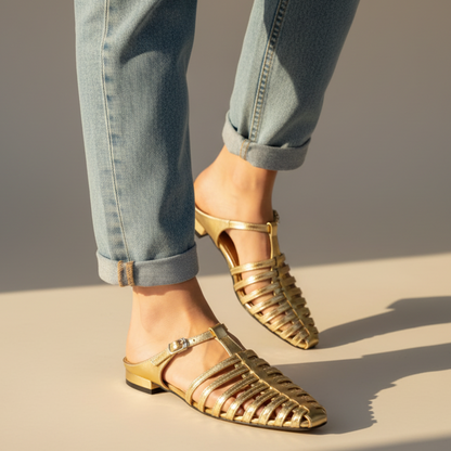 Women's Summer Buckle Flat Shoes