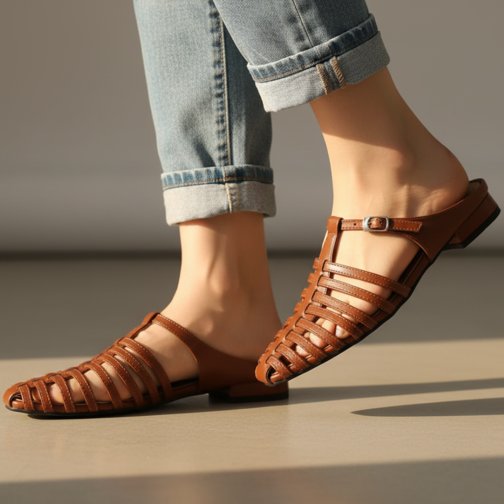 Women's Summer Buckle Flat Shoes