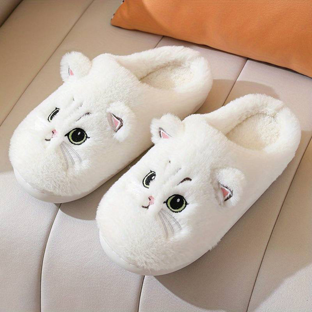 Cozy Cat Slippers Warm Fleece - Vonnera