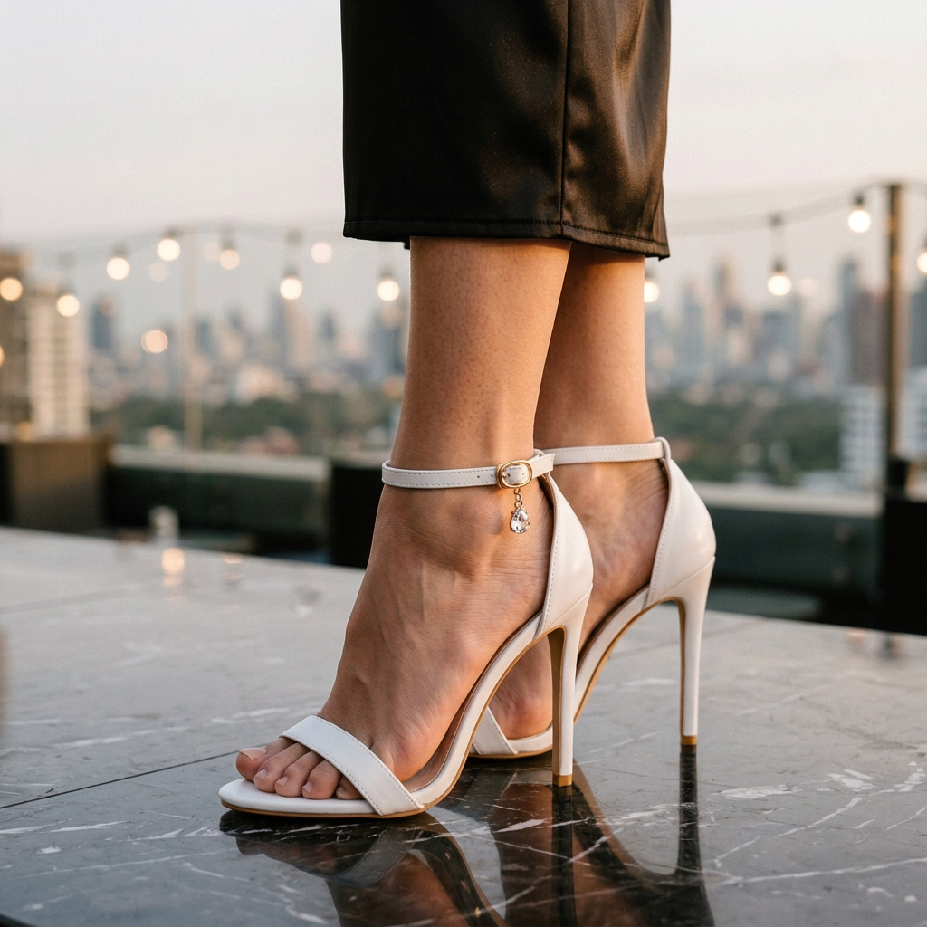Women's High Heel Sandals Ankle Strap Black - Vonnera
