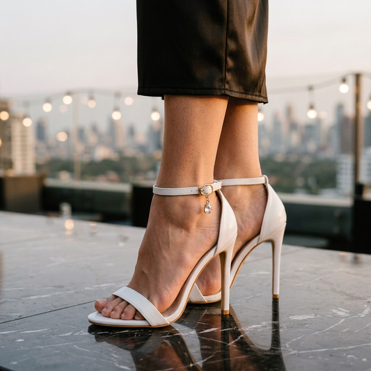 Women's High Heel Sandals Ankle Strap Black - Vonnera