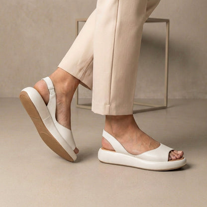 Women's Orthopedic Sandals Cushioned Sole Support Peep-Toe Slingback