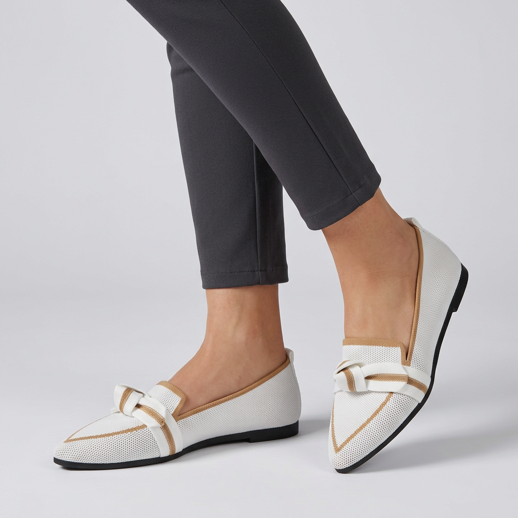 Pointed Toe Leather Loafers Horsebit Detail - Vonnera