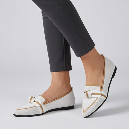 Pointed Toe Leather Loafers Horsebit Detail - Vonnera