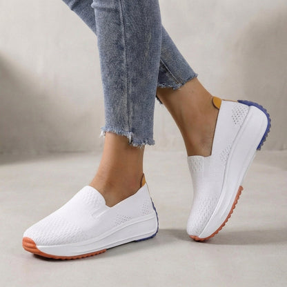 Orthopedic Slip-On Sneakers Platform Knit