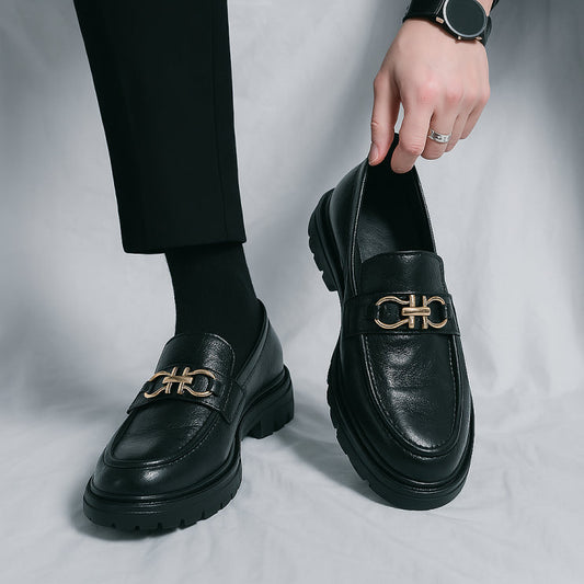 Men's Chunky Sole Slip-On Loafers Comfortable - Vonnera