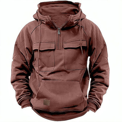Men's Retro Motorcycle Hoodie Rugged Style Comfortable