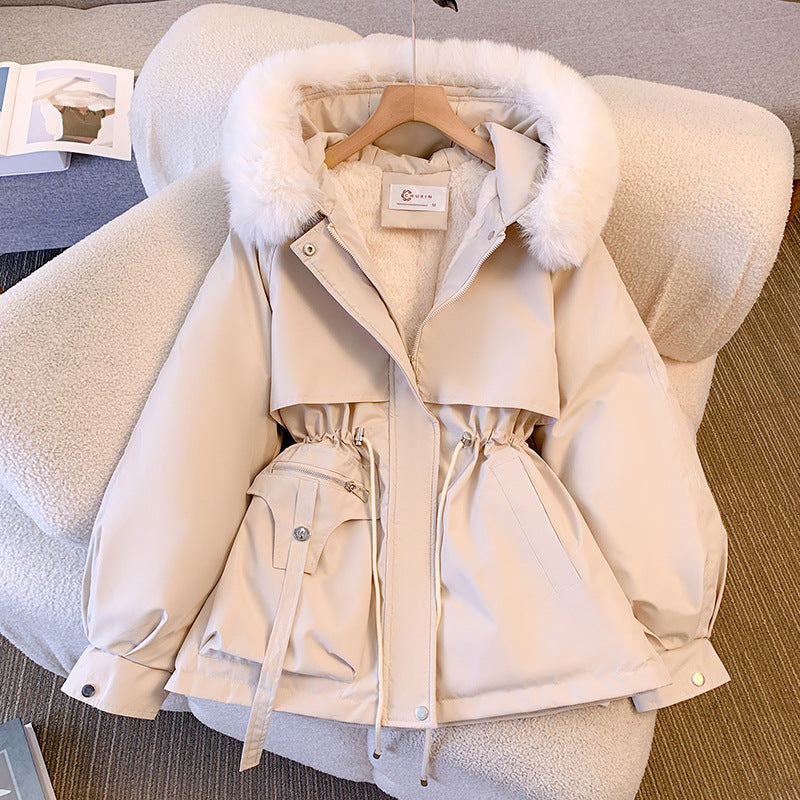 Women's Hooded Drawstring Jacket