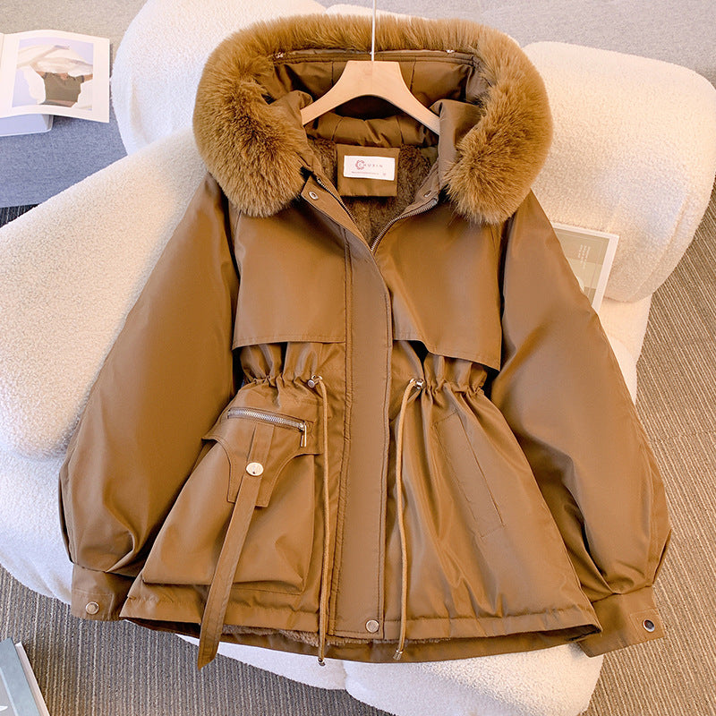 Women's Hooded Drawstring Jacket