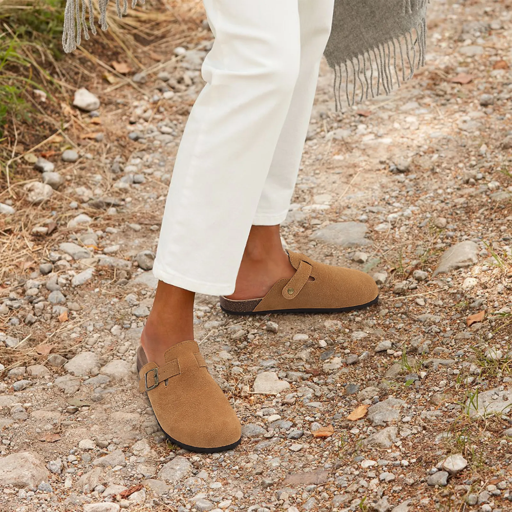 Milena | Women's Slip-On Buckle Sandals