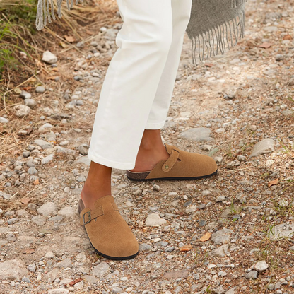 Milena | Women's Slip-On Buckle Sandals
