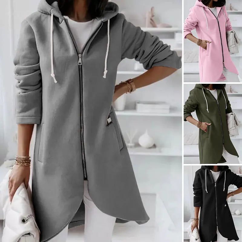 Women's Hooded Jacket Soft Fleece