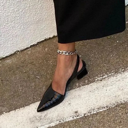 Eloise | Women’s Elegant Spring Block Heel Pumps
