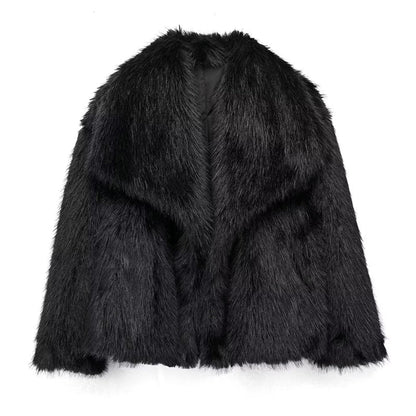 Isla Women's Oversized Faux Fur Coat Relaxed Fit Hip Length