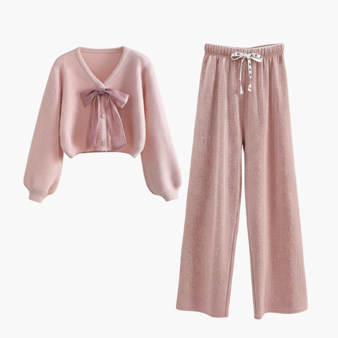 Women's 2-Piece Cardigan Set Trousers - Vonnera