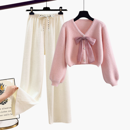 Women's 2-Piece Cardigan Set Trousers