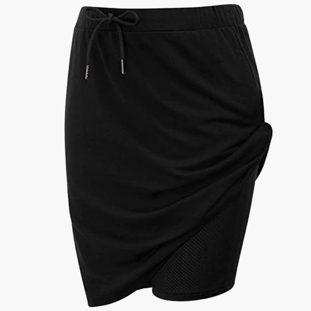 Women's A-Line Skirt Lace-Up Waist Panel Seams - Vonnera