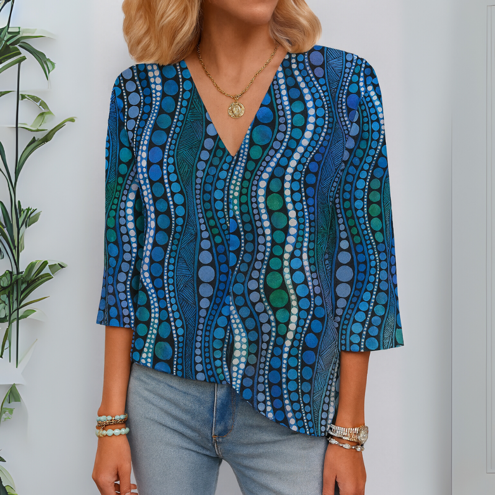 Women's Polka Dot Blouse - Vonnera