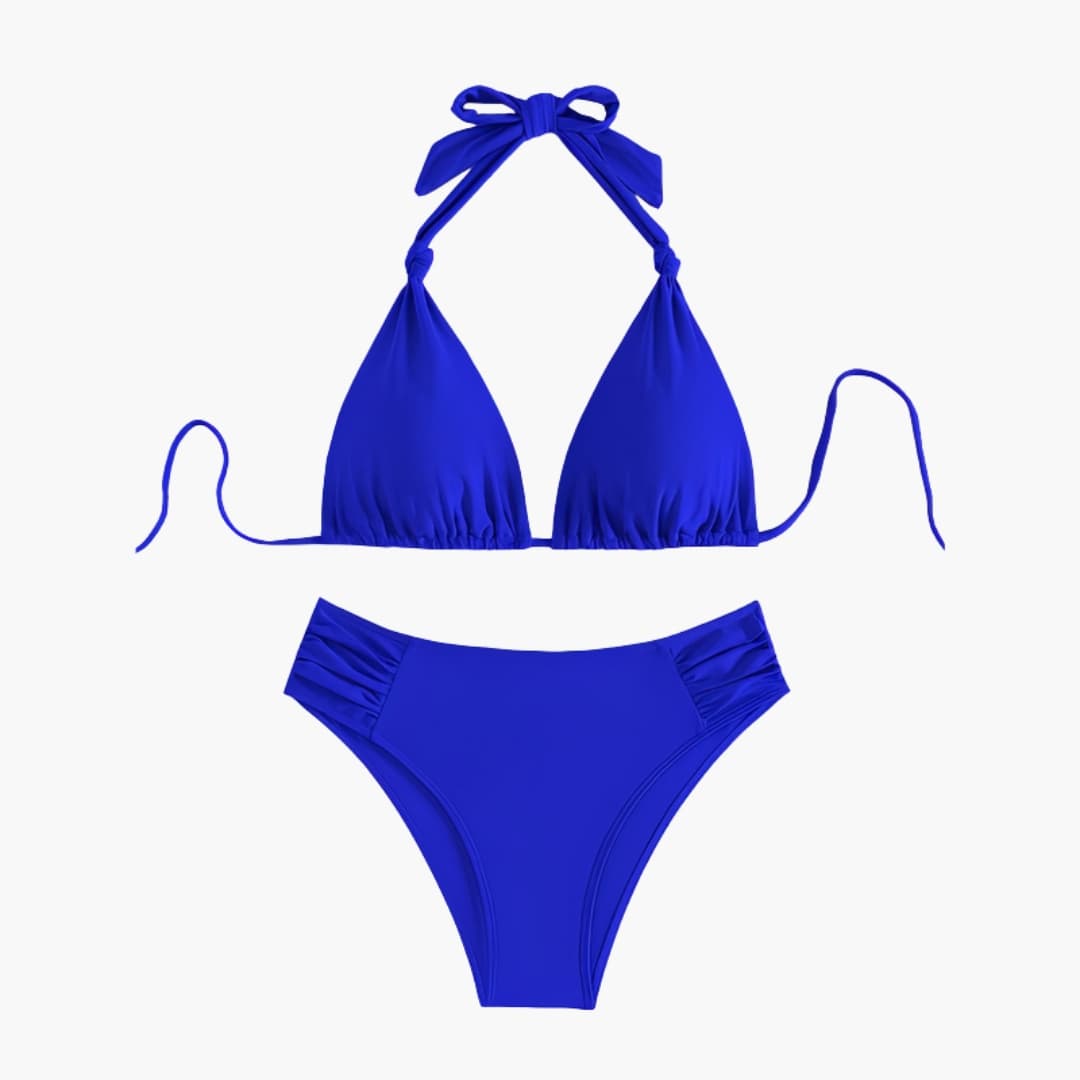 Women's High Waisted Bikini Set Removable Straps