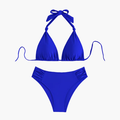 Women's High Waisted Bikini Set Removable Straps