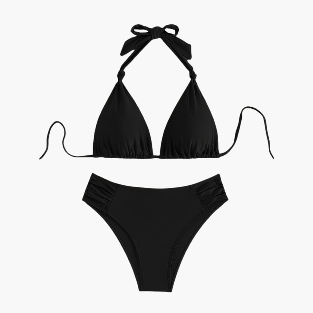 Women's High Waisted Bikini Set Removable Straps