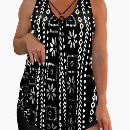Women's Tankini Swimsuit Set with Shorts
