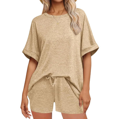 Women's Two-Piece Set Batwing and Shorts