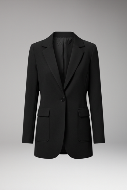 Women's Open Front Blazer Notch Lapel - Vonnera
