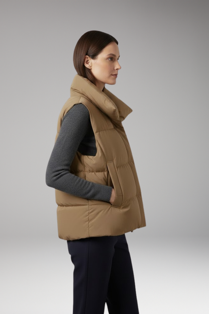 Women's Body Warmer Large Pockets Versatile Design