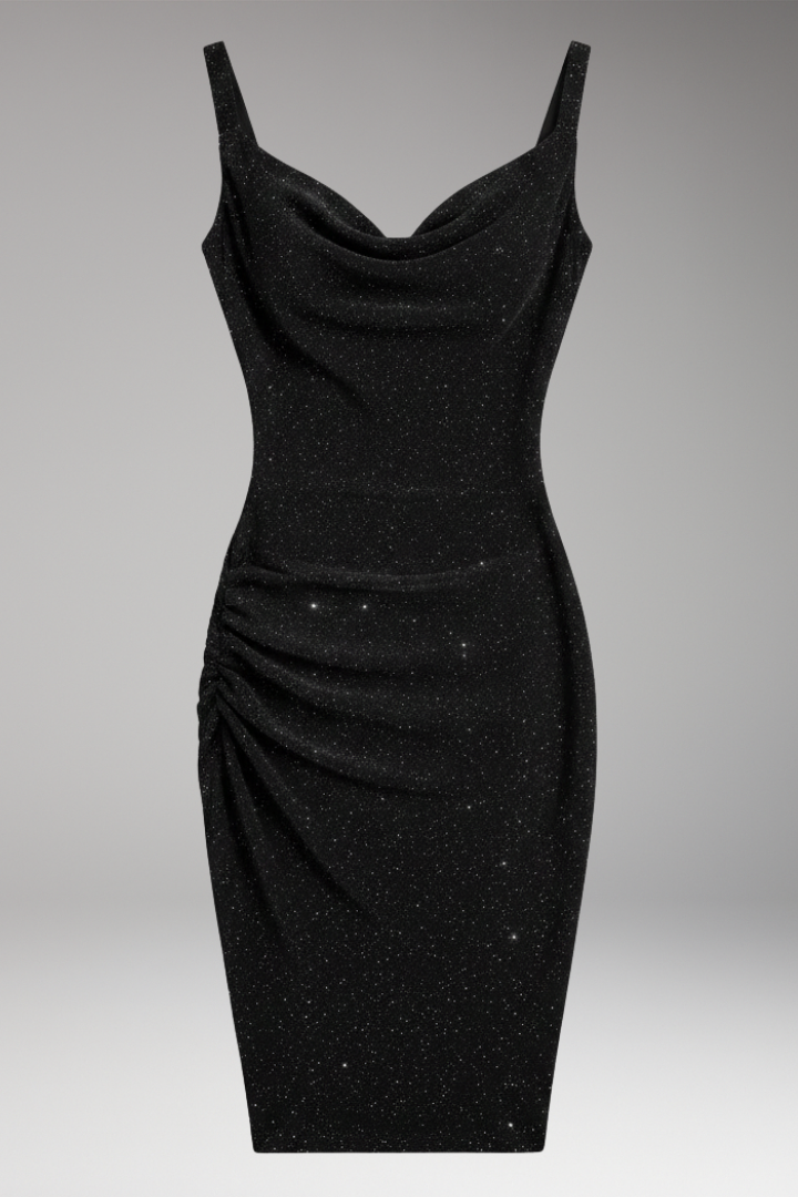 Women's Sleeveless Bodycon Dress Glitter Finish - Vonnera