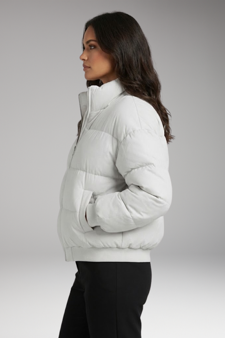 Women's Bomber Jacket Detachable Hood Waterproof