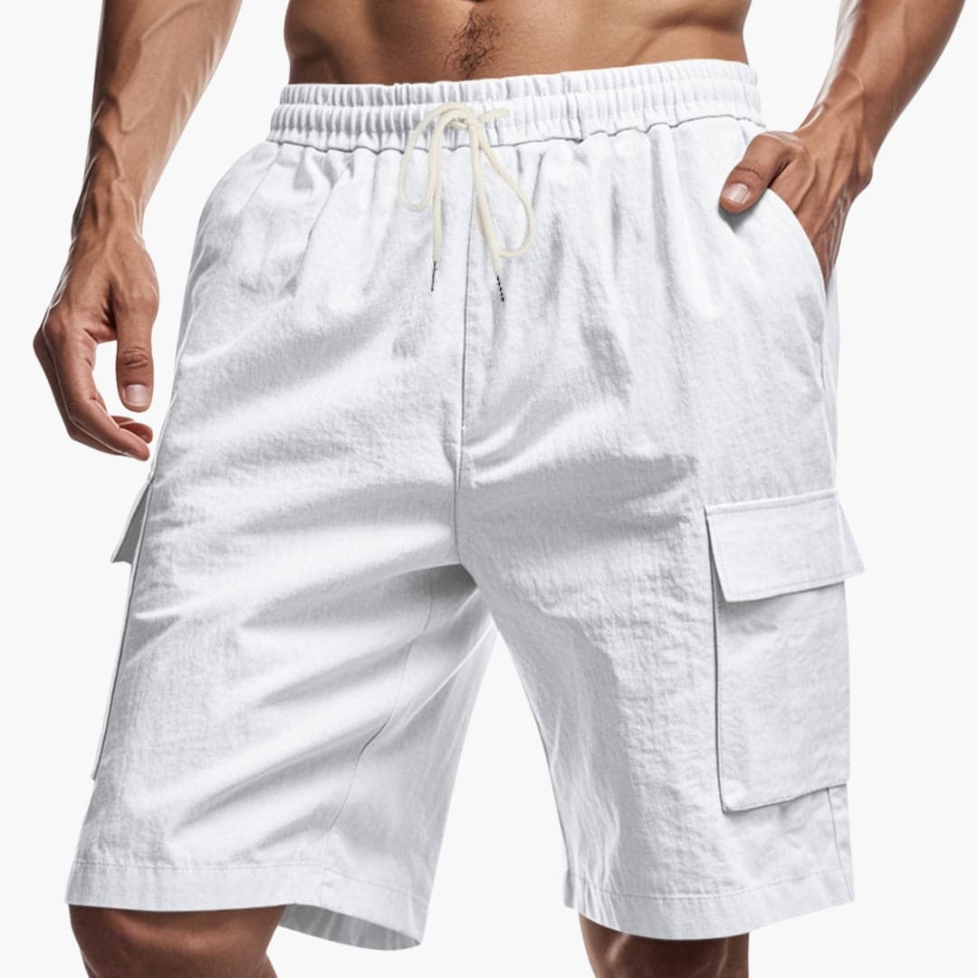 Men's Elastic Waist Cargo Shorts - Vonnera