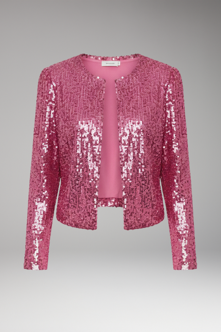 Women's Sequined Cardigan Open Front - Vonnera