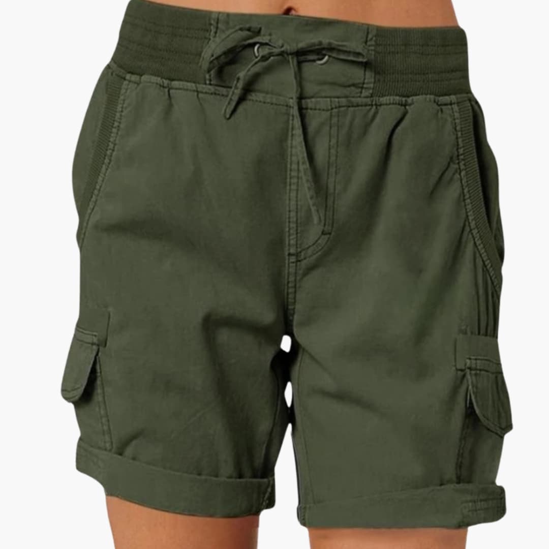 Women's Cargo Shorts Drawstring Waist
