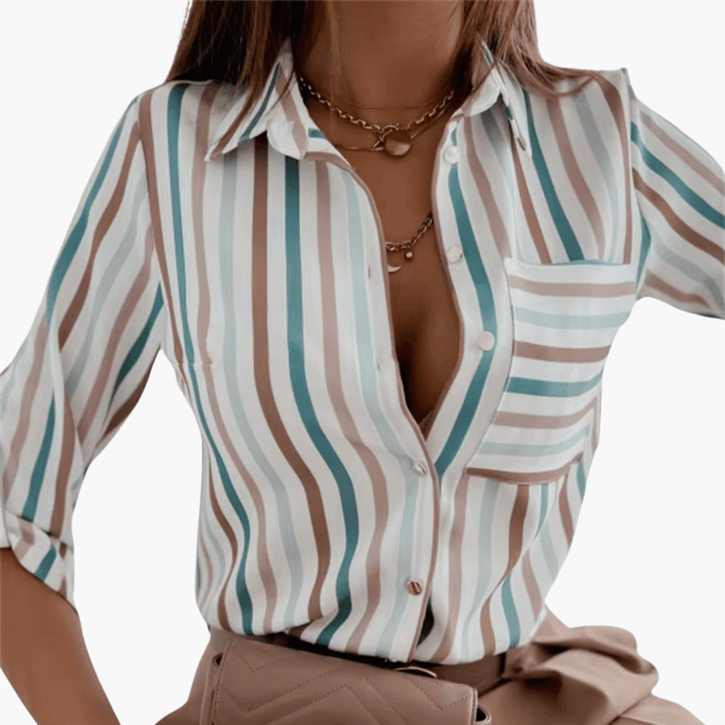 Women's Classic Crew Neck Blouse Long Sleeve Plain Cotton